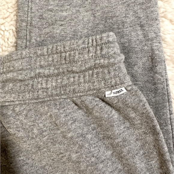 Mother crop joggers frayed at bottom with slit (Heather Grey) - Picture 6 of 6